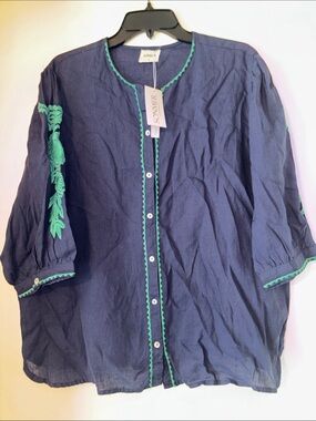 NWT Sonmer Linen Blouse